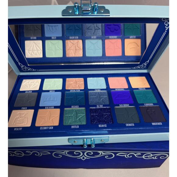 Jeffree Star Blue Blood Eyeshadow Palette 18 Shade Makeup Authentic New Sealed - Picture 2 of 9